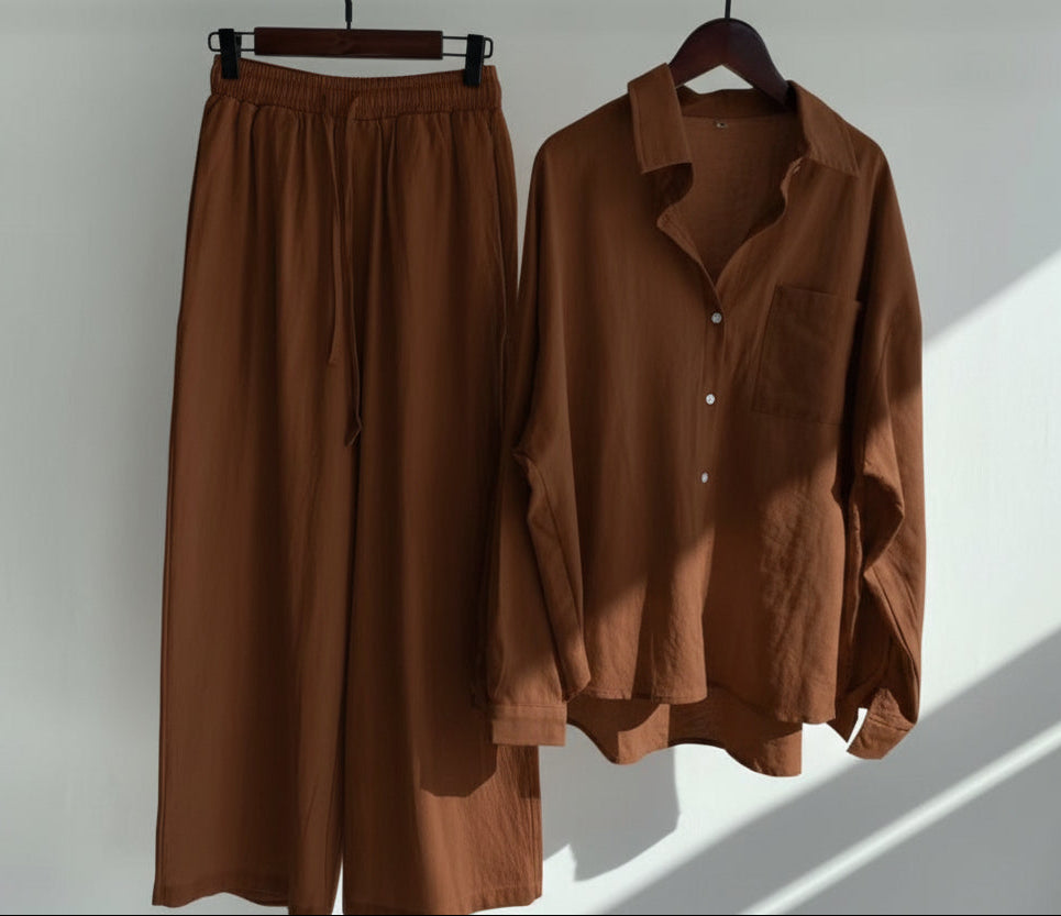 Designer Women's Slacks High Waist Cotton