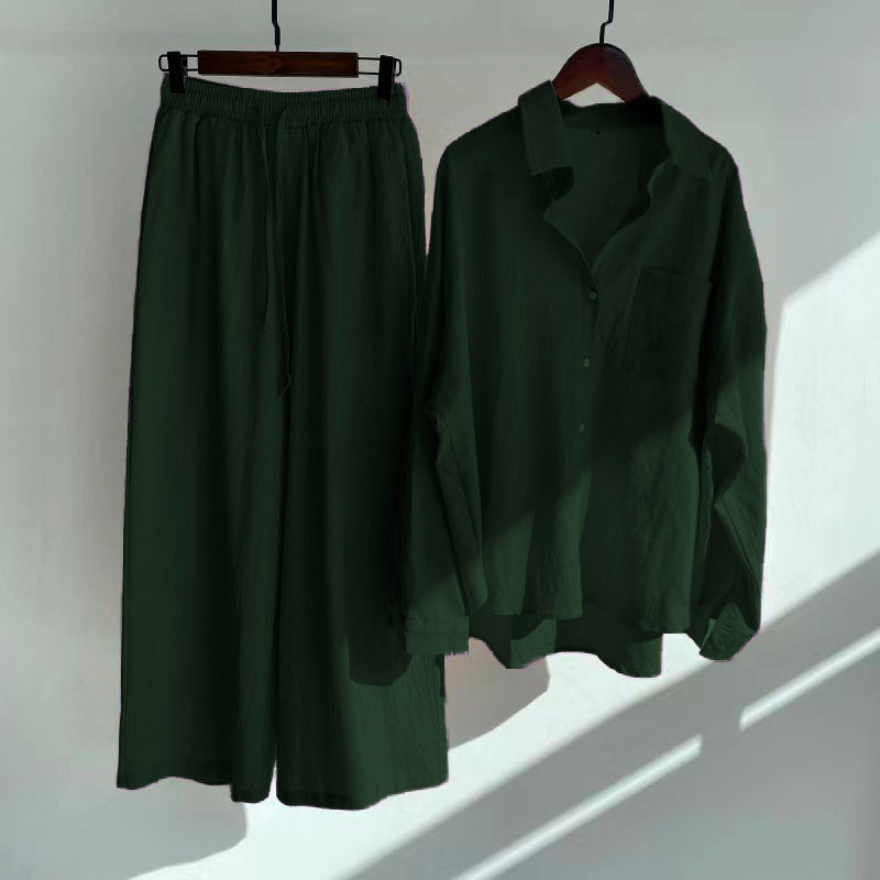 Designer Women's Slacks High Waist Cotton