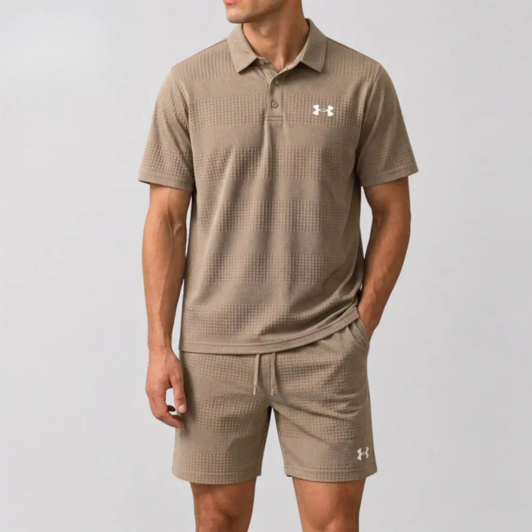 BreatheFit Polo & Shorts Set